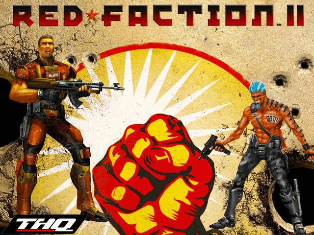 Red Faction II title screen for Xbox